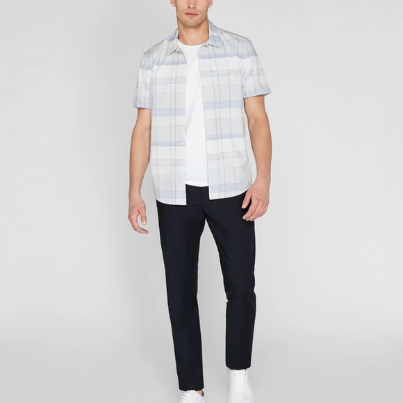 Short Sleeve Graphic Plaid Shirt - New With Tags - NEVER WORN - Multi - Picture 4 of 5